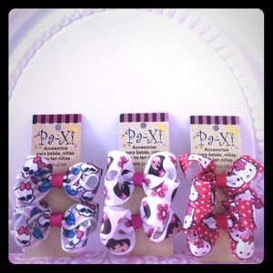 8 Cute Bow Clips