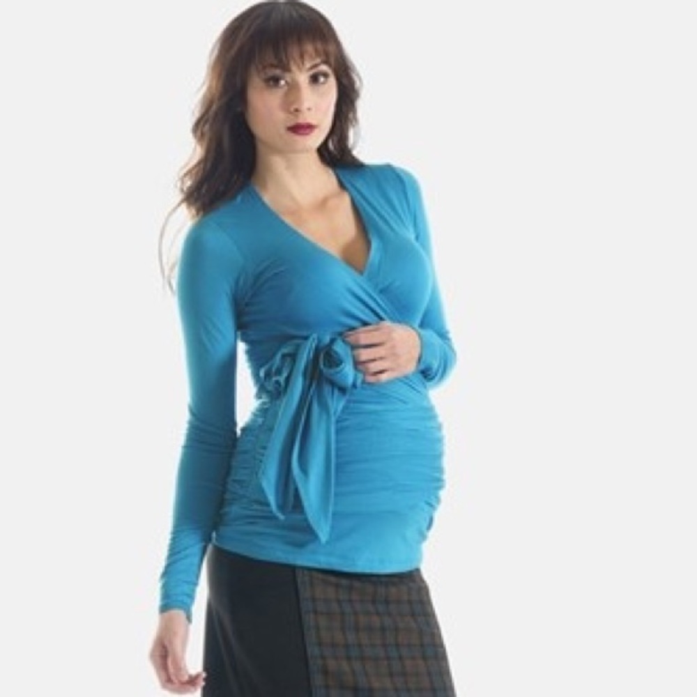 Lilac Maternity Bella Blue Maternity Top