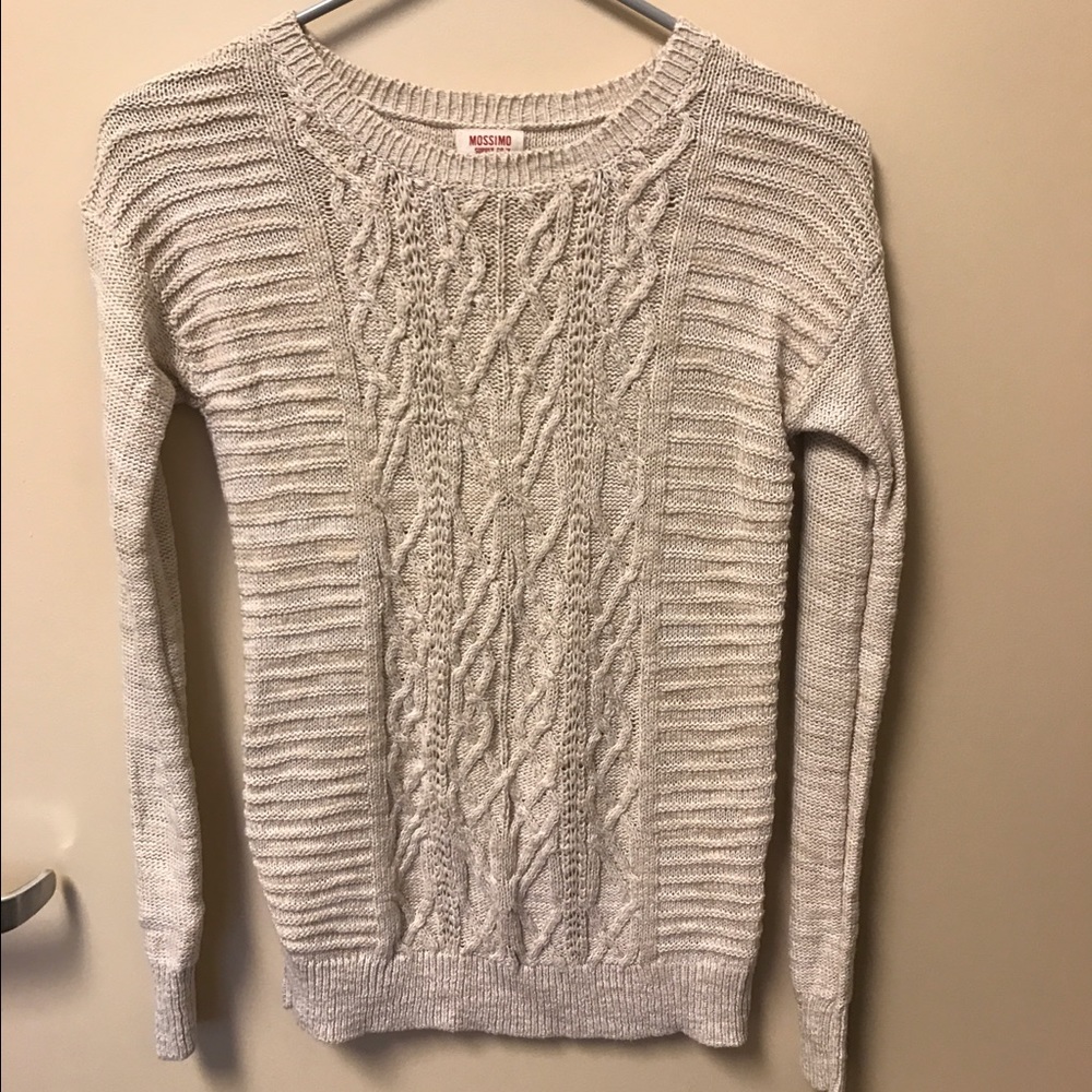 Oatmeal crew neck sweater