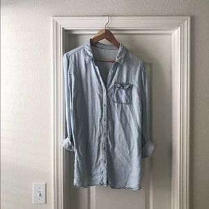 Light Wash Chambray Shirt