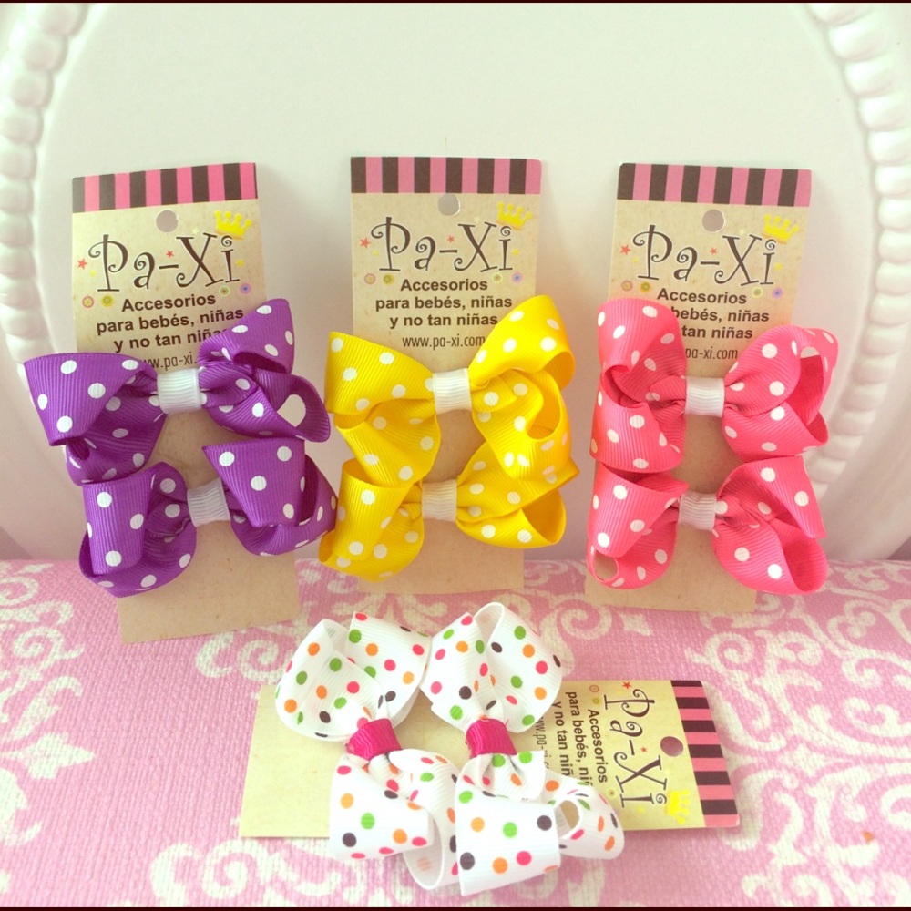 🎀 Bright Fun Bow Clip set 🎀