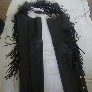 Motorcycle Chaps With Fringe