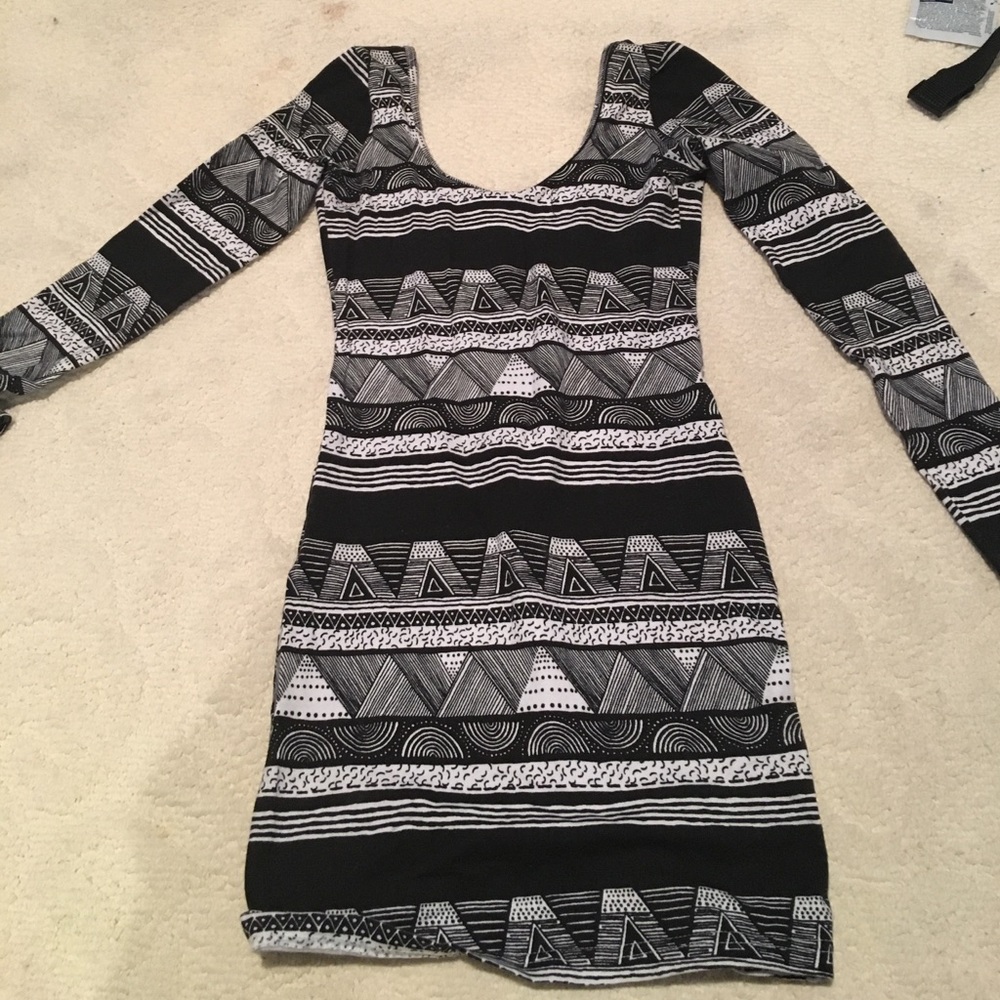 American Apparel black and white dress