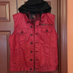 G by Guess Coated Red Vest