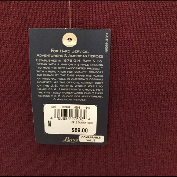 G.H. Bass & Co Men's Crew Sweater/New - Picture 4 of 4