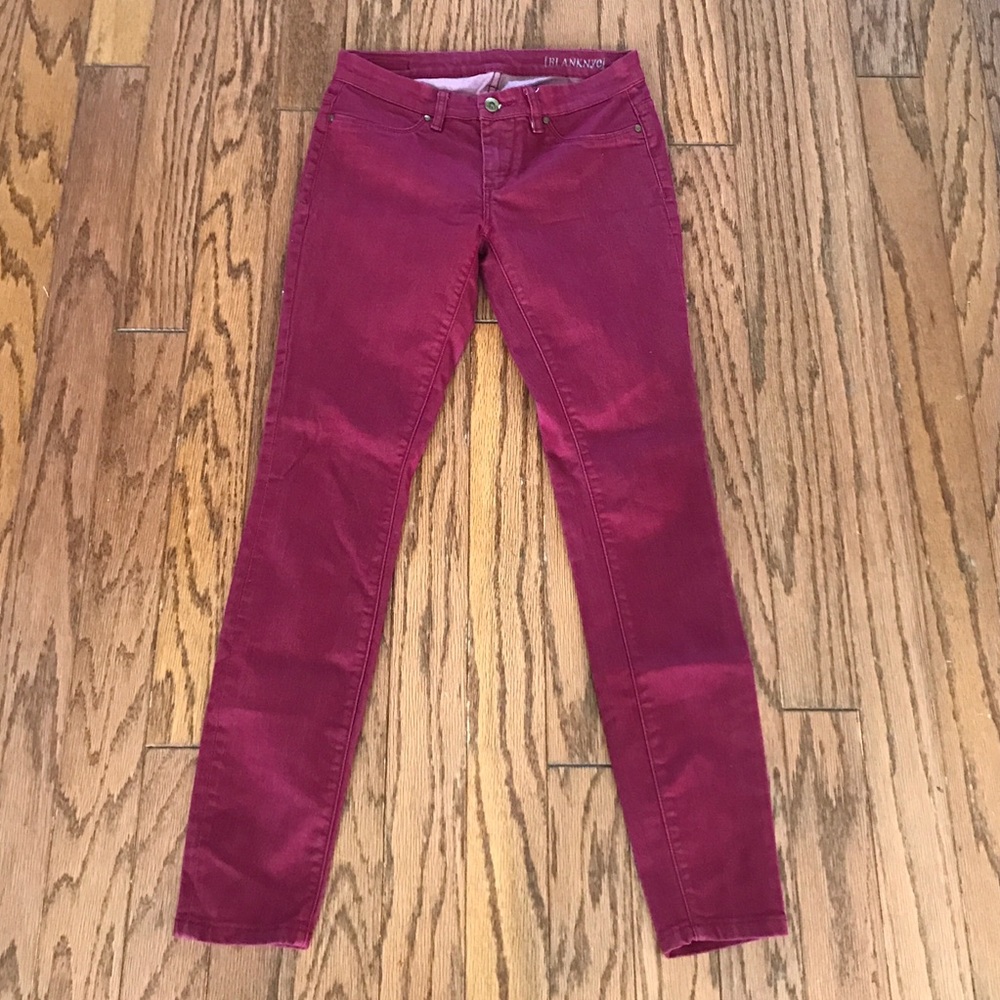 Blank NYC Cranberry skinny jeans size 27