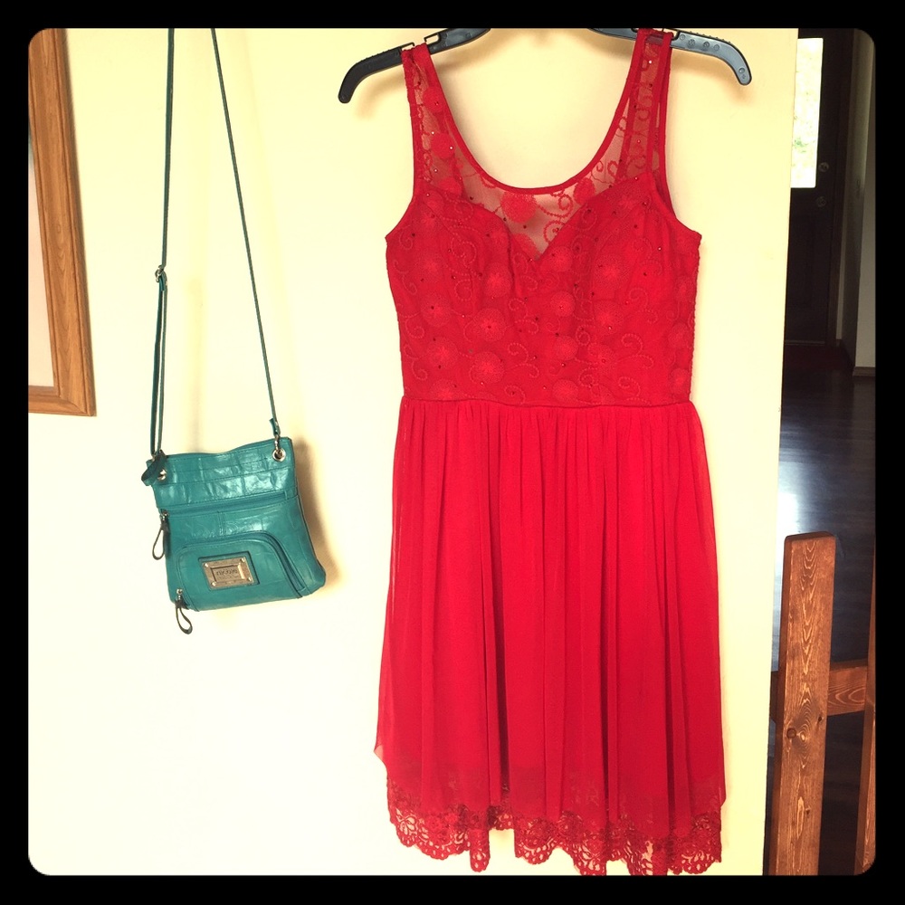 Filly Flair red hot!!!❤️ Dress!!! 👗With jewels💎!