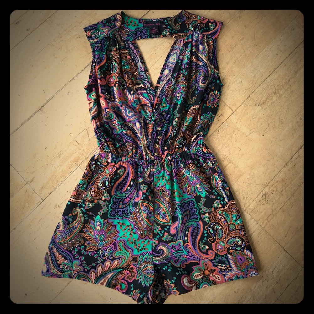 Colorful paisley romper