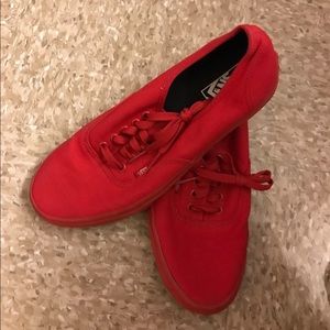 Vans men's red