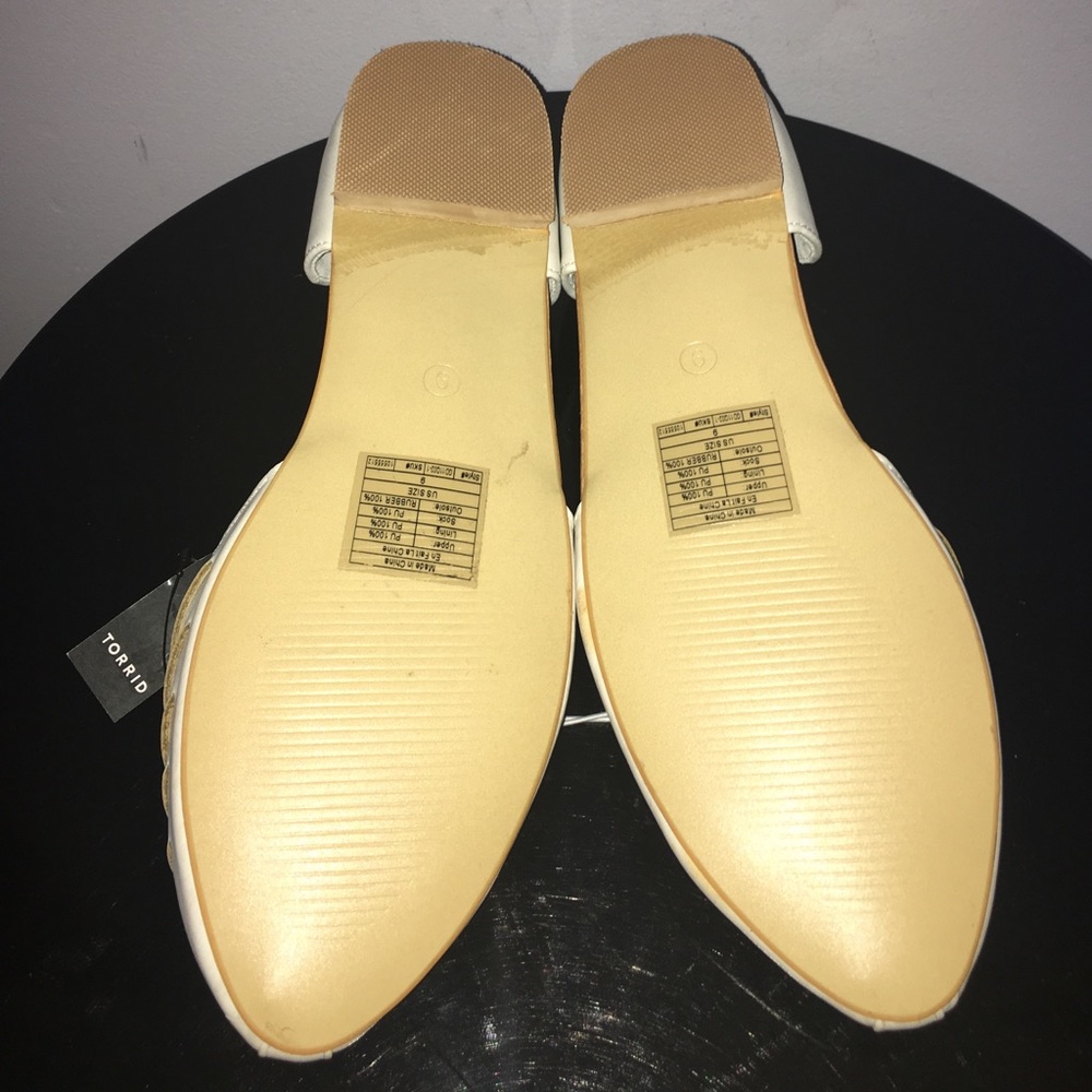 Torrid Ivory Strappy D'Orsay Flats - Picture 7 of 8