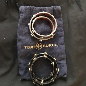 Two Tory Burch Wrap Bracelets.