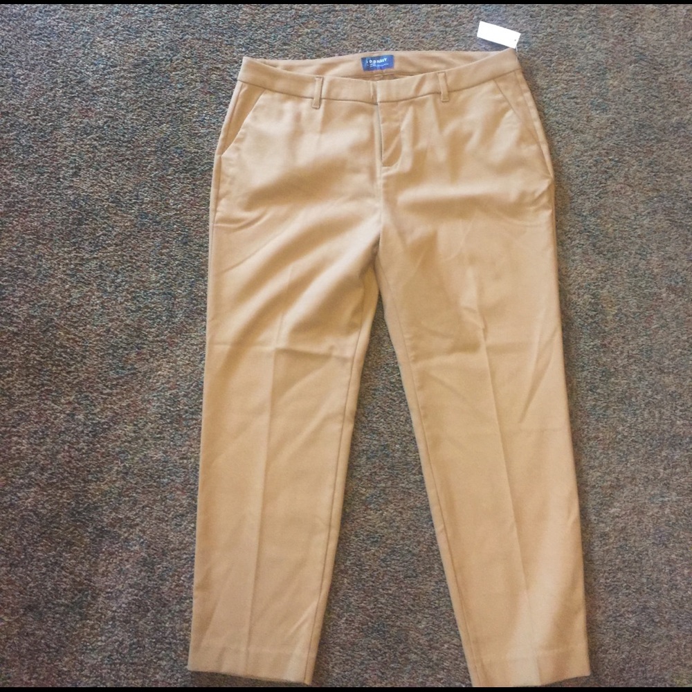 Old navy cropped flat front dress pant
