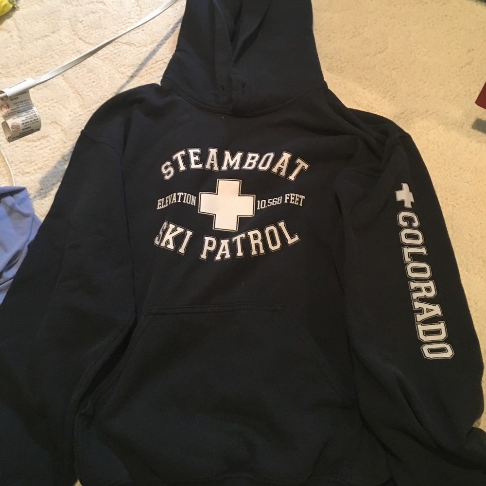 Steamboat Springs ski patrol sweatshirt