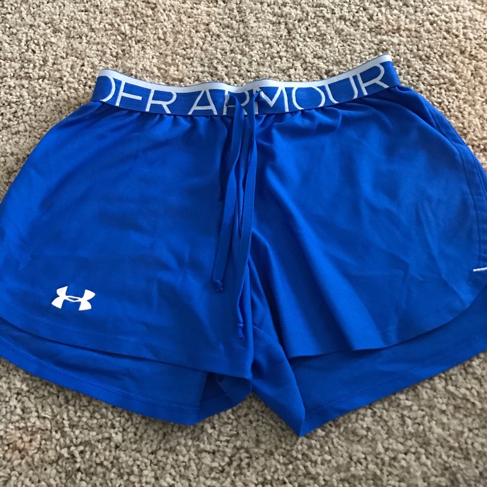 Under Armour shorts// royal blue