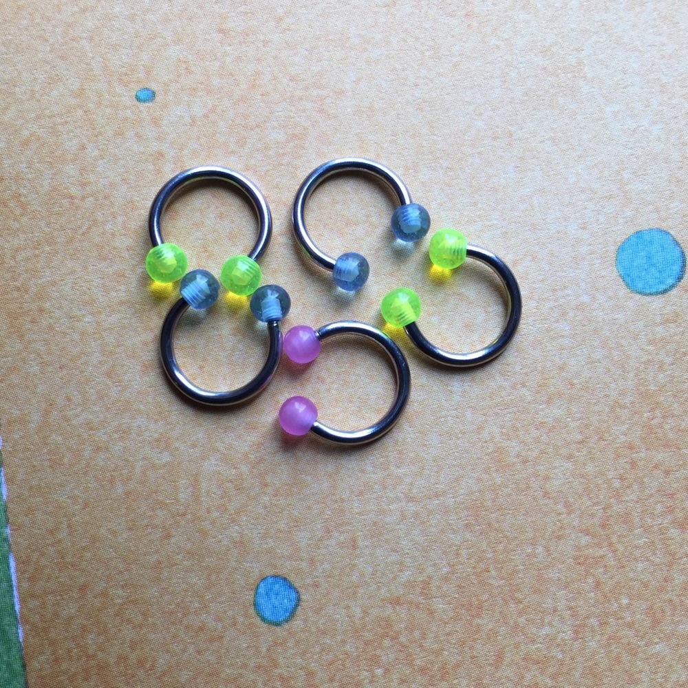 Glow in the Dark Bead Rings