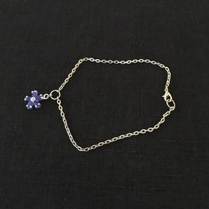 Ankle Bracelet with flower charm