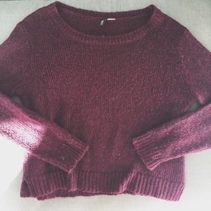 H&M Burgundy Pullover Sweater - Size M