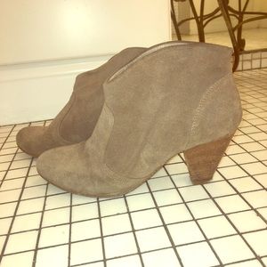 Tan Suede Booties