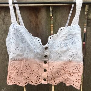 black poppy cropped bralette