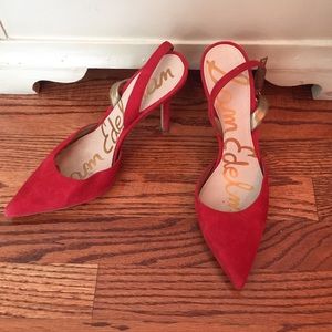 Sam Edelman red pump size 9