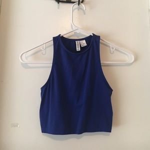 Divides Blue Crop Top