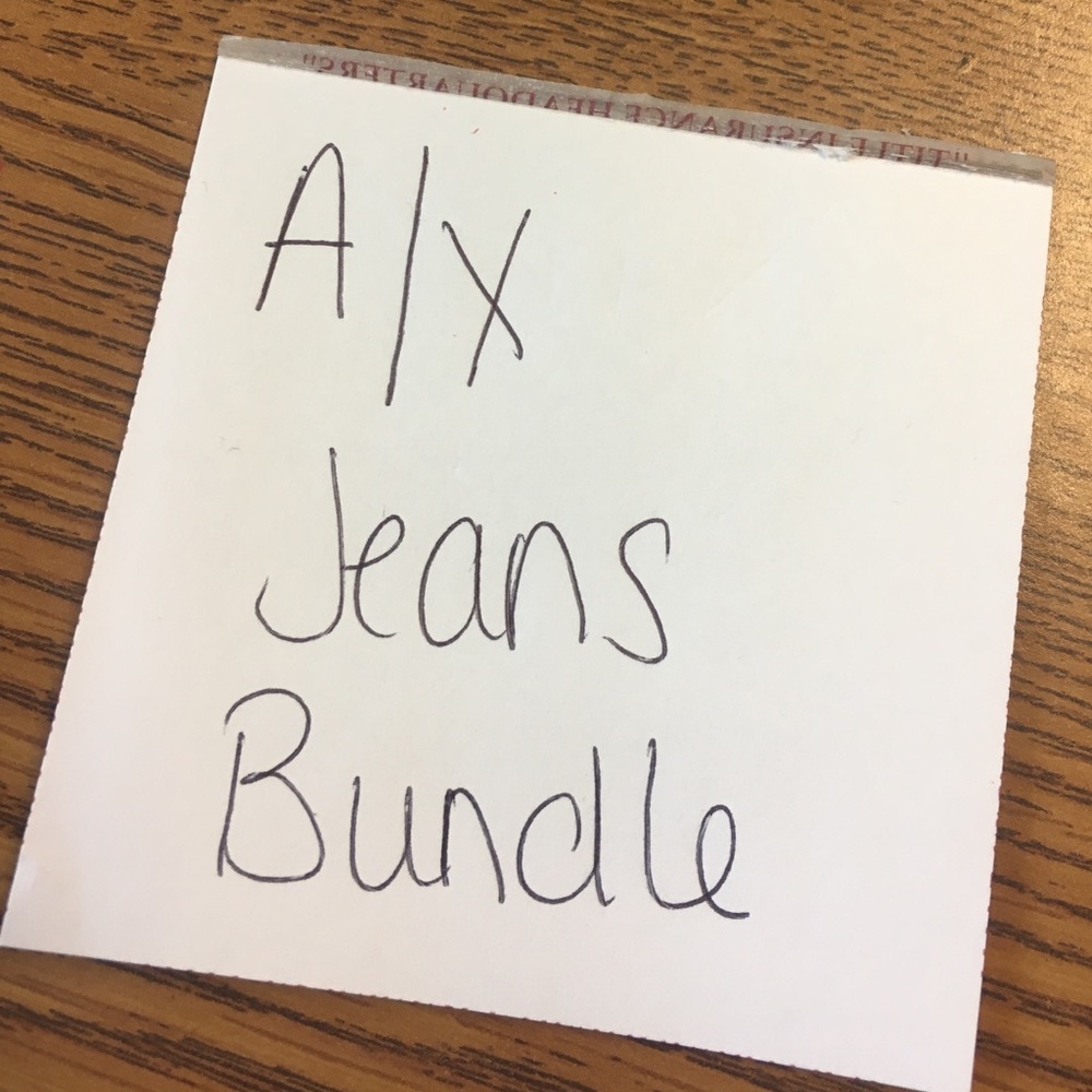 Armani exchange jean bundle