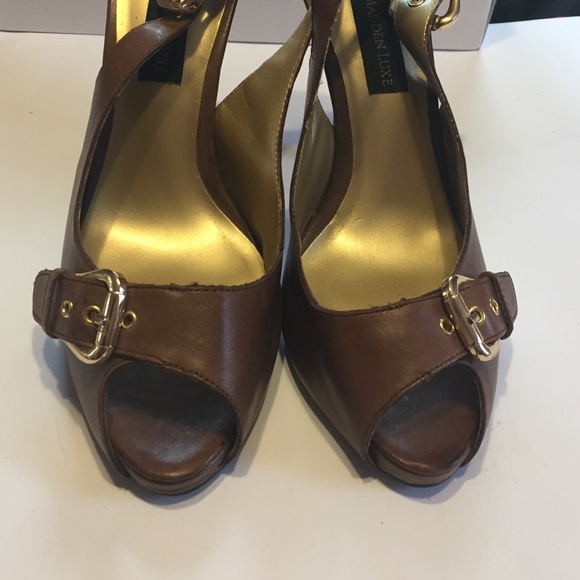 Beautiful peep toe Steve Madden  Luxe heels - Picture 3 of 4