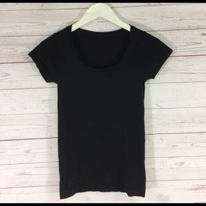 New Free People Solid Seamless Short Sleeve Top