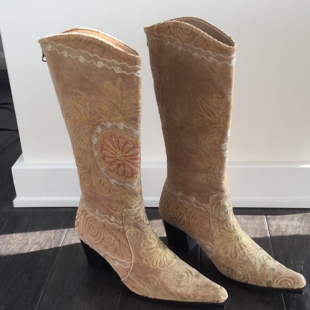 Designer Embroidered Cowboy Boot
