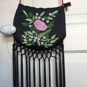 Vintage Moschino Embroidered Purse
