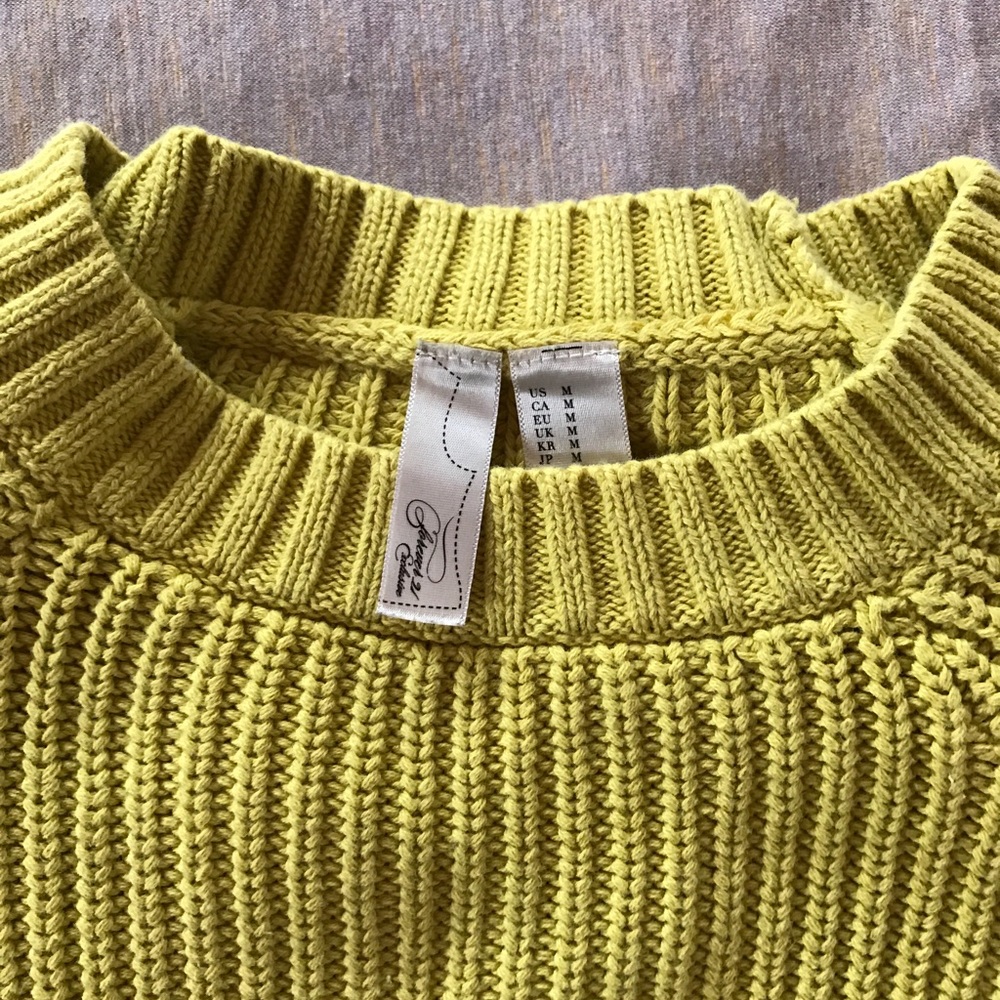 Chartreuse sweater