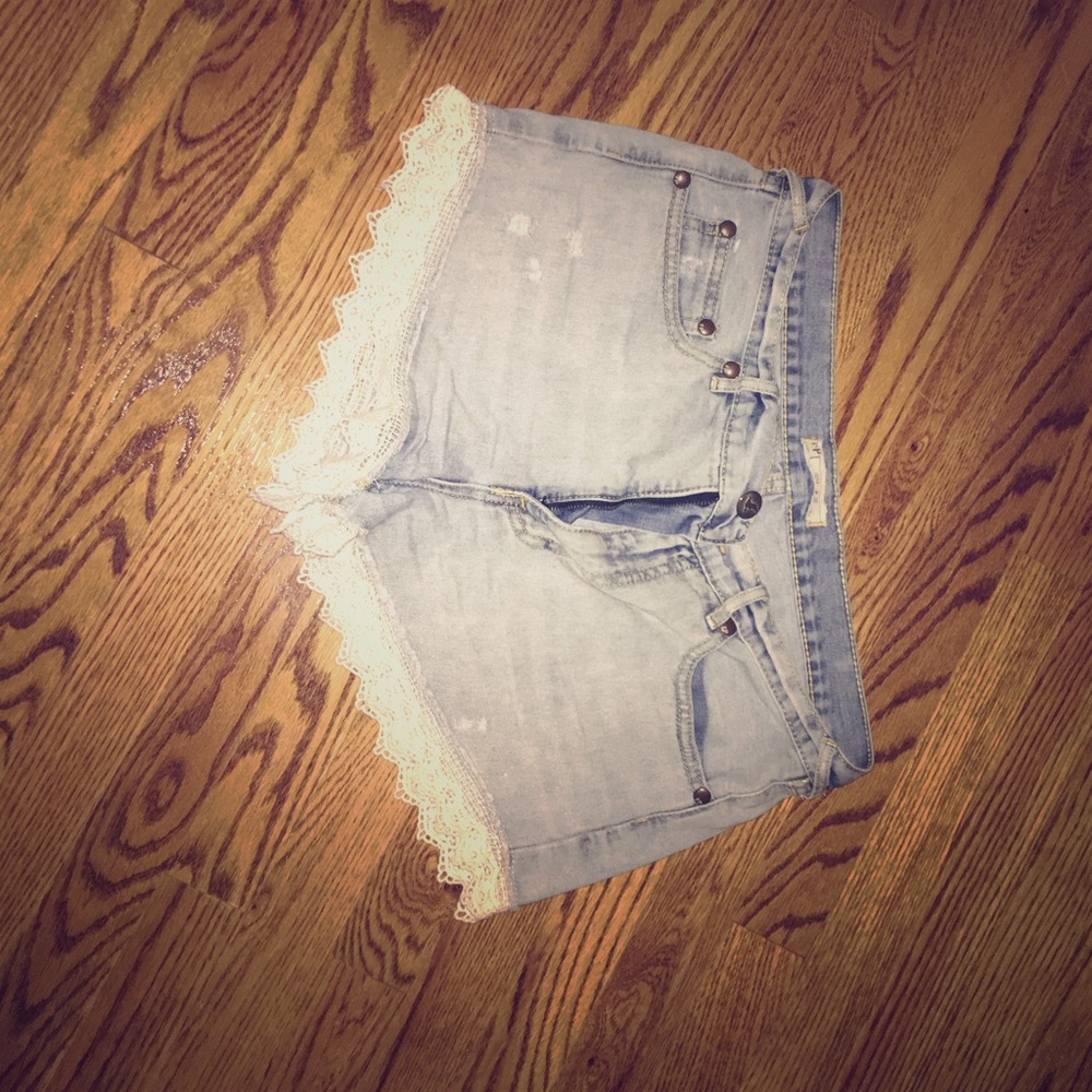 Free People Lacey Cut Off Denim Short