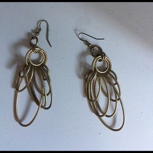 Alexis Bittar gold dangly earrings