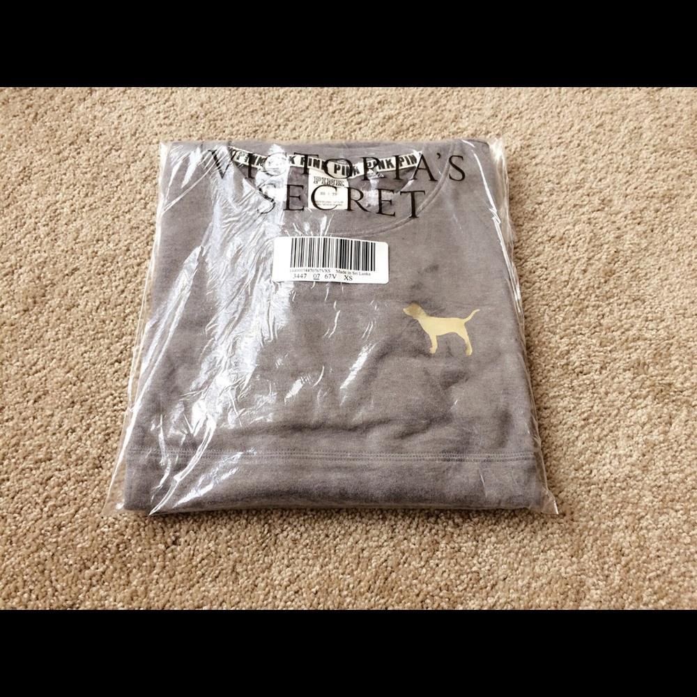 Brand new Pink Varsity crew XS