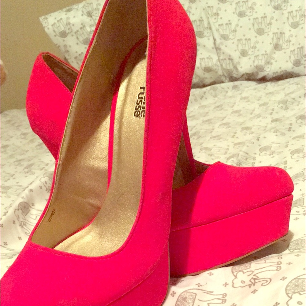 Hot pink heels