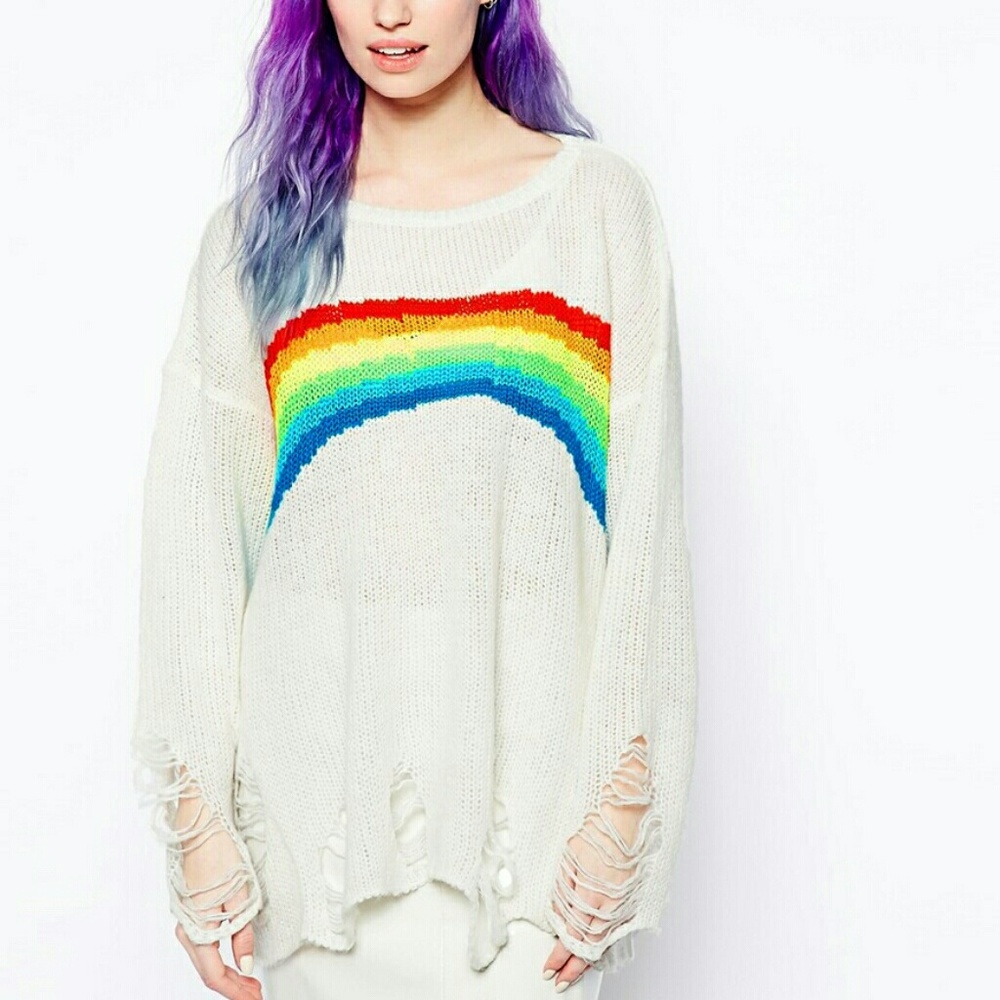 SALE! Wildfox Rainbow White Label Lennon