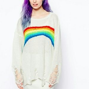 SALE! Wildfox Rainbow White Label Lennon