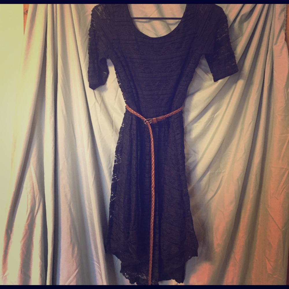 Navy lace dress
