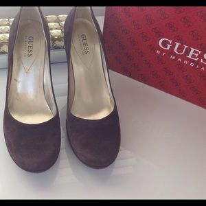 Guess, Brown Suede Pumps, 8 💖💜💖
