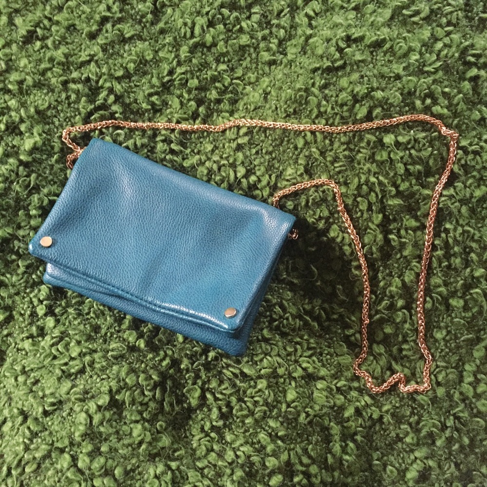 Boutique Street Level Teal Crossbody Handbag