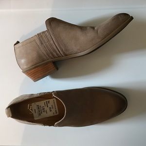 Franco Sarto Taupe Ankle Booties