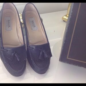 Vintage, Bally Loafers Black, 7 💕💞