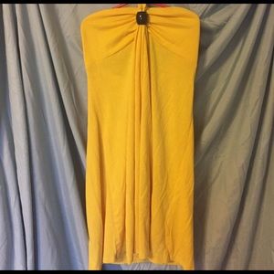 Yellow beach dress