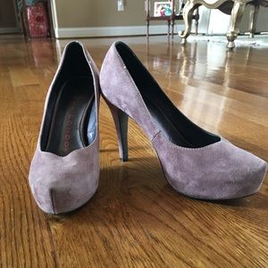 Lavender suede shoes