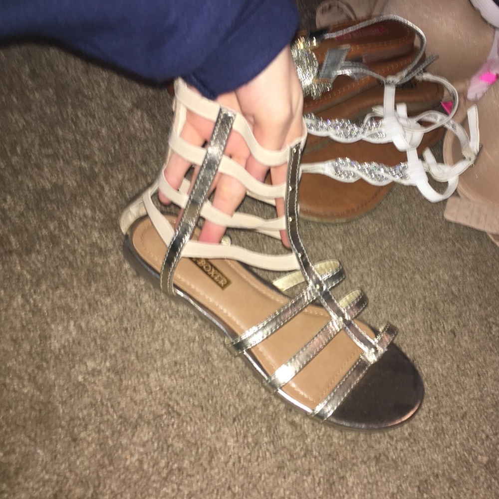 Gold Gladiator sandal