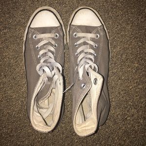 gray high top converse