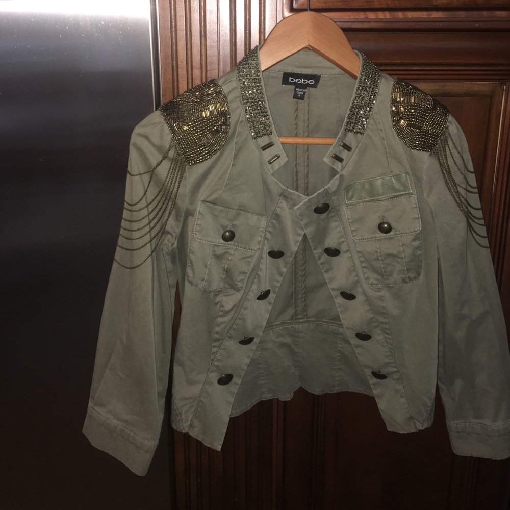 Military inspired chic blazer jacket