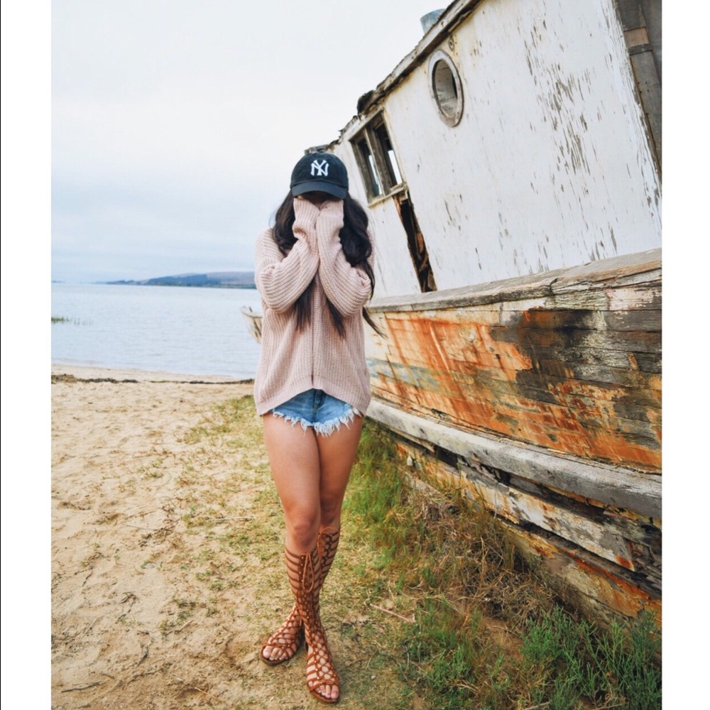 Brandy Melville Dusty Rose Knit Sweater