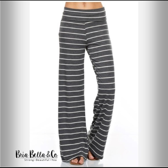 12 PM by Mon Ami Pants - 💙Striped Pallazo Pants💙