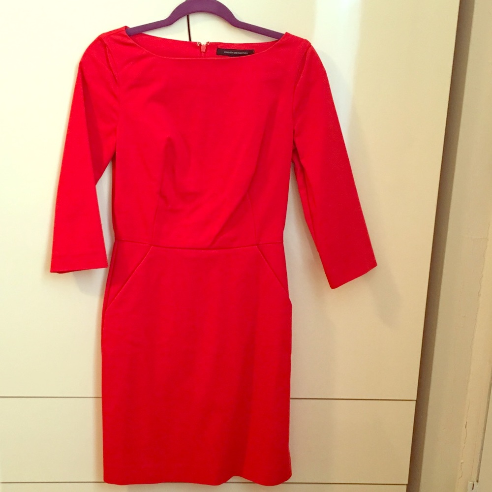 Red cocktail dress